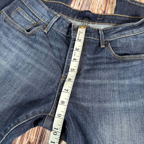 Levi's BOLD CURVE BOOT CUT Sz 10/30 Long Blue Mid Rise Jeans Denim Pants 28X33.5 - Picture 7 of 13